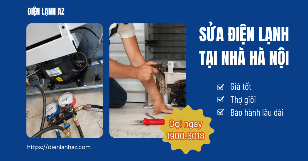 Điện lạnh AZ sửa chữa điện lạnh giá tốt, bảo hành lâu dài, kiểm tra miễn phí