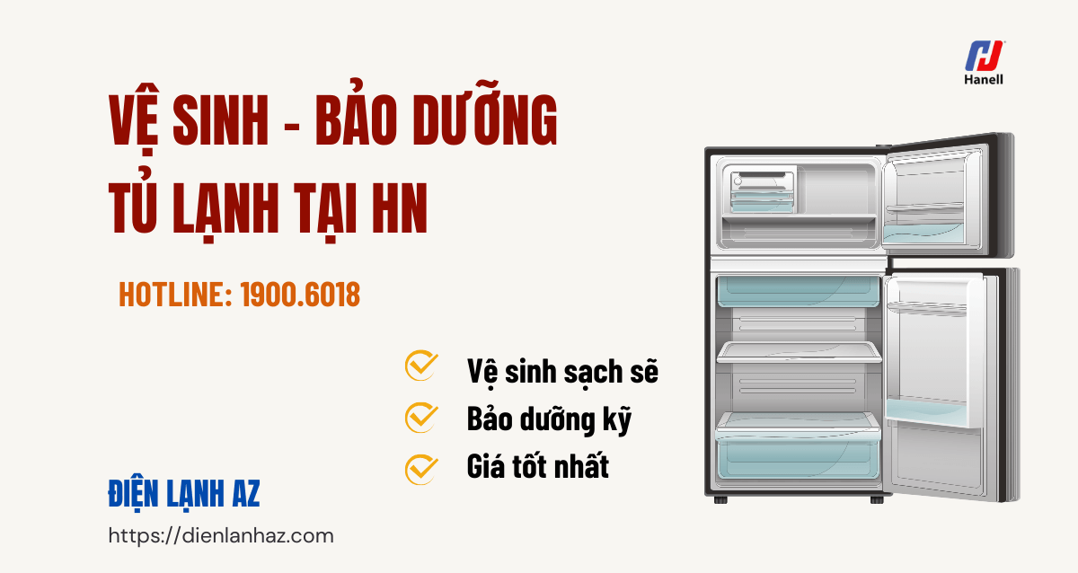 Điện lạnh AZ cung cấp dịch vụ vệ sinh bảo dưỡng tủ lạnh tại nhà chất lượng, giá rẻ